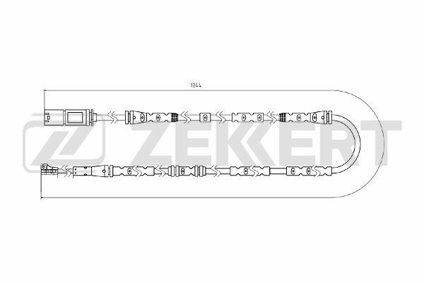 Датчик износа тормозных колодок BMW X3 (F25) 10- X4 (F26) 14- ZEKKERT BS8101 | цена за 1 шт