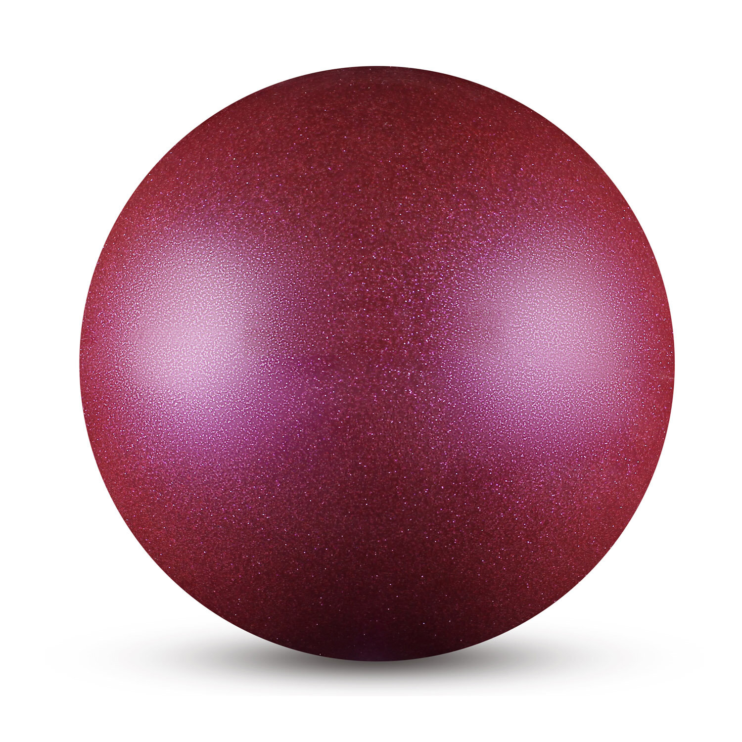 Мяч Indigo д/худож. гимнастики металлик 300 г In119 15 см с блеcтками (фиолетовый)
