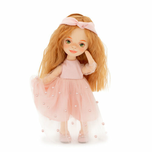 Мягкая кукла ORANGE TOYS SS02-02 Sunny в светло-розовом платье 32 см