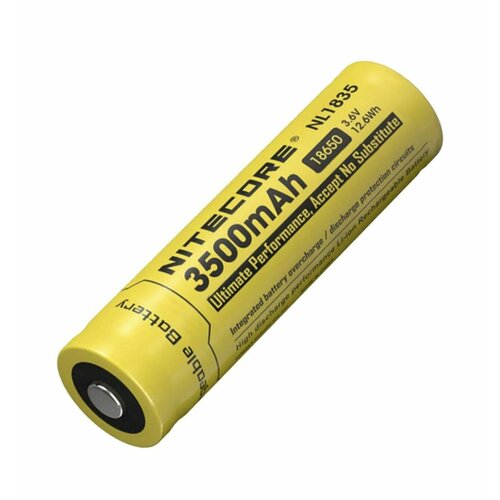 Аккумулятор Nitecore NL1835 18650 LI-ION 3.7V 3500mAh выпуклый на плюсе