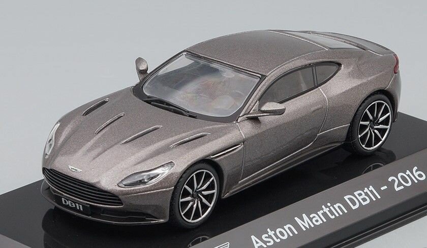 ASTON MARTIN DB11 2016, grey, масштабная модель автомобиля коллекционная