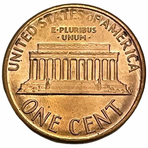 США 1 цент 1987 г. (Memorial Cent, Линкольн) сша 1 цент 1960 г memorial cent линкольн