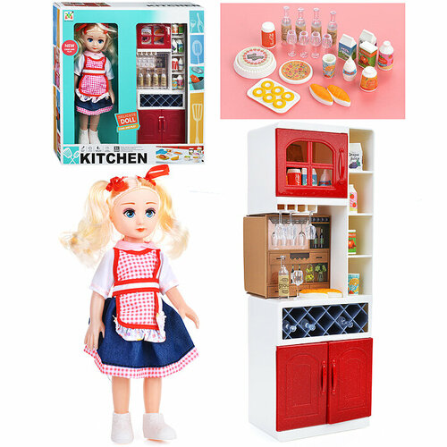 Игровой набор кухня LS034K Вместе веселей с куклой, в коробке игровой набор уютный домик с куклой в коробке