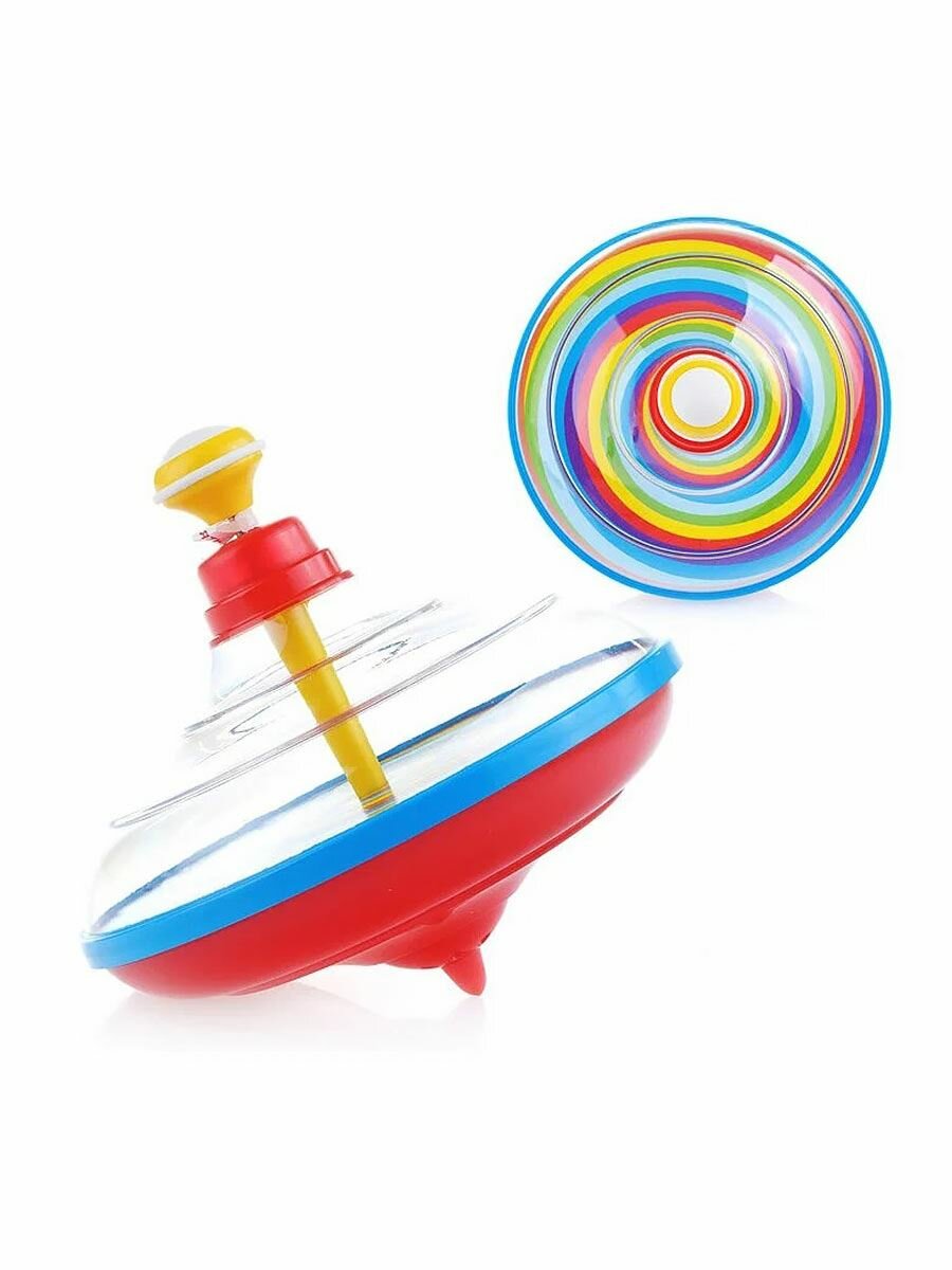 Юла прозрачная с музыкой 14 см Stellar 01975