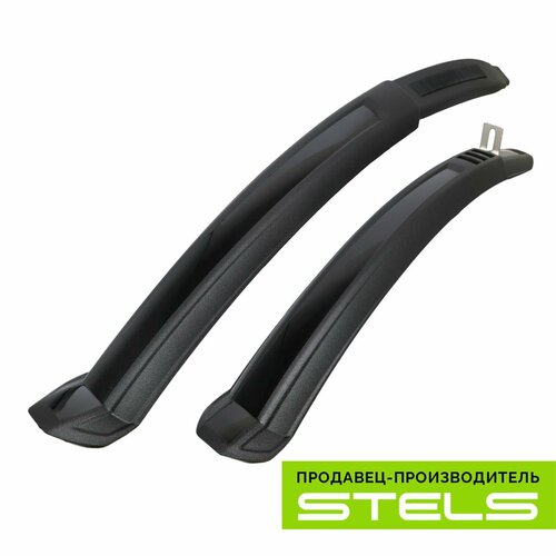 фото Крылья для велосипеда 26" xh-b526 пластиковые чёрные new stels