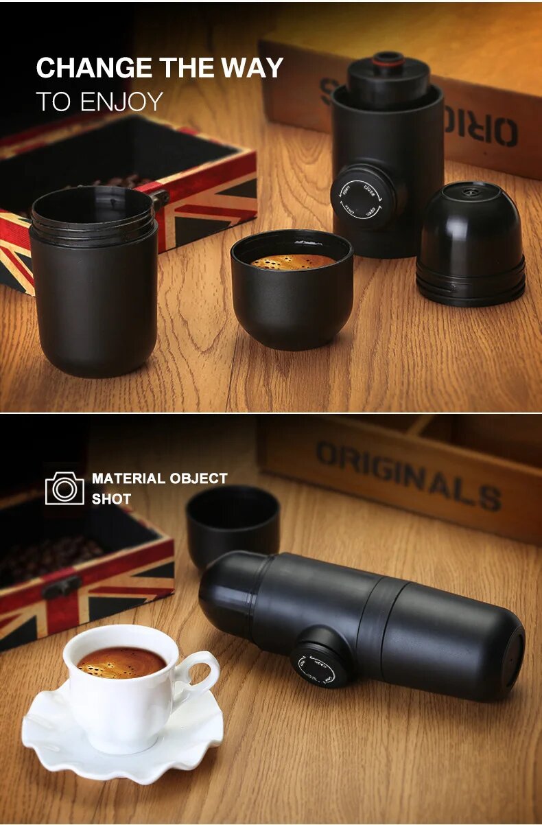 Ручная кофемашина для приготовления молотого кофе и чая - фотография № 19