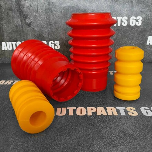 Силиконовые пыльники(2шт) + отбойники(2шт) стойки передней подвески ВАЗ 2108, 2110 Priora, Granta, Kalina (комплект)