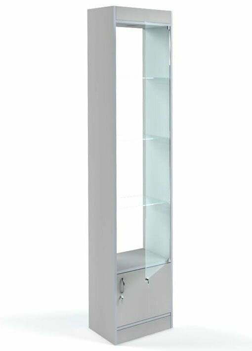 фото Витрина "Универсал" №64-45 (с дверьми), Серый