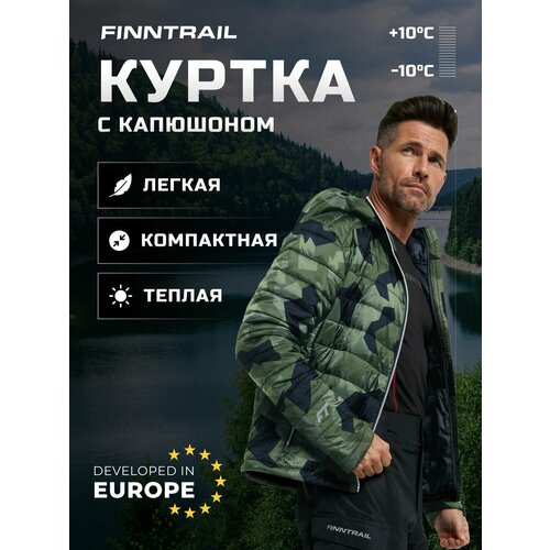 Куртка Finntrail Master Hood, размер M, зеленый