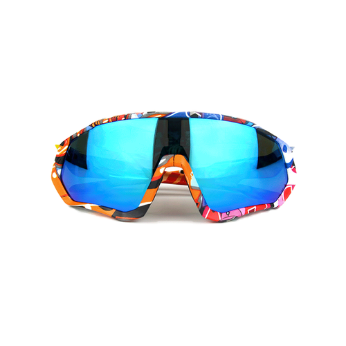 фото Солнцезащитные очки kapvoe ke9408-01очкиграффити, мультиколор, синий