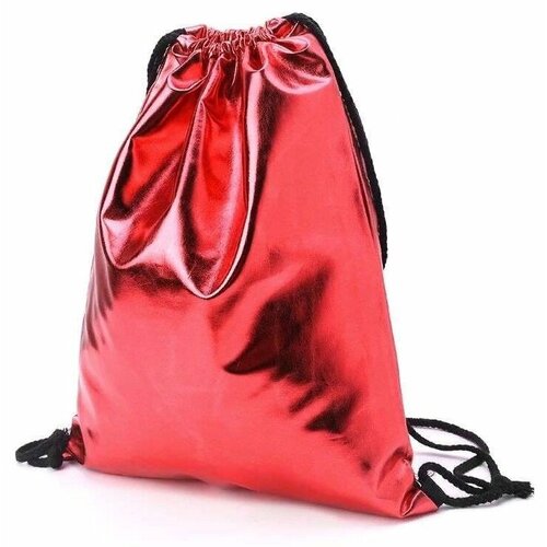 Мешок для сменной обуви Голография размер 32 х 42 см цвет красный 392₽