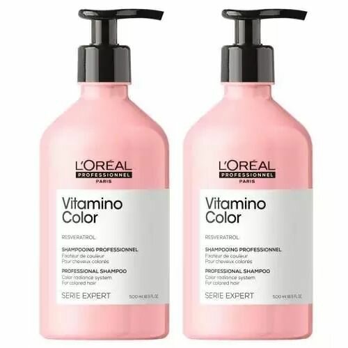 L'oreal Professionnel Набор: Шампунь Vitamino Color для окрашенных волос, 500 мл х 2 шт