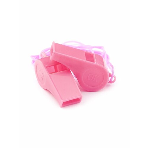 Свисток спортивный судейский Mr.Fox, пластик, 2 шт, розовый