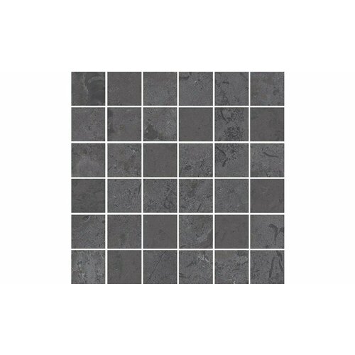 Плитка из керамогранита KERAMA MARAZZI DD205120\MM Про Лаймстоун серый темный матовый мозаичный мозаика 30x30 (цена за 16 шт)