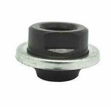 Гайка оси конусная для втулки велосипеда TI-627B(2326B) Cr-Mo под резьбу 5/16" с пыльником, черная