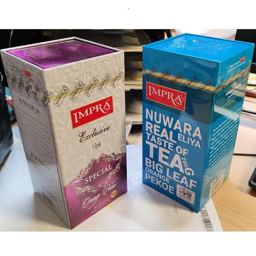 Чай IMPRA Exclusive Special чёрный цейлонский крупнолистовой в жести, 200г