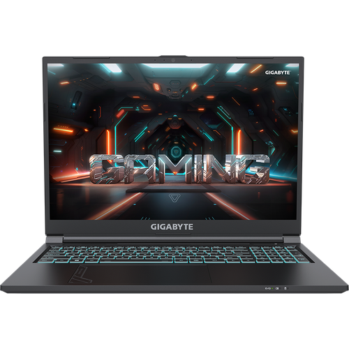 Ноутбук GIGABYTE G6 KF 16 (1920x1200) IPS 165Гц/Intel Core i5-13500H/16ГБ DDR5/512ГБ SSD/GeForce RTX 4060 8ГБ/Win 11 Home черный (KF-53KZ853SH)