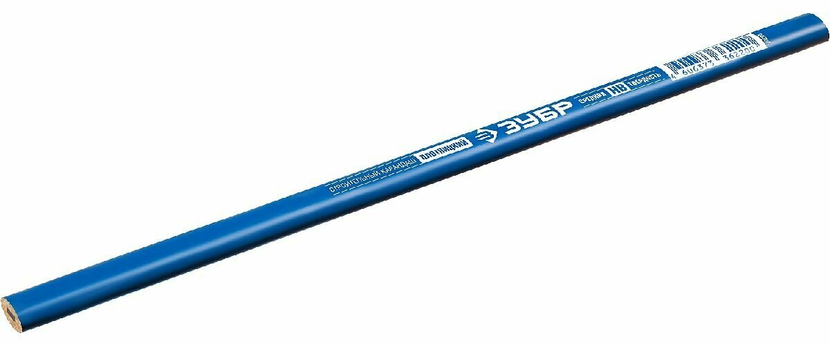 Удлиненный строительный карандаш плотника ЗУБР, HB, 250мм, П-СК, серия Профессионал (06307)