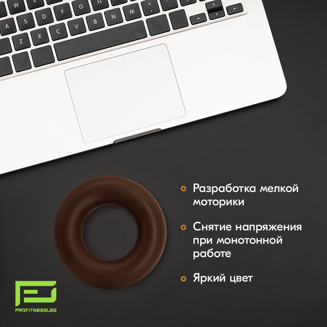Картинки Эспандер кистевой ProFitnessLab круглый набор 3шт. 50 60 70 кг для профессионального уровня