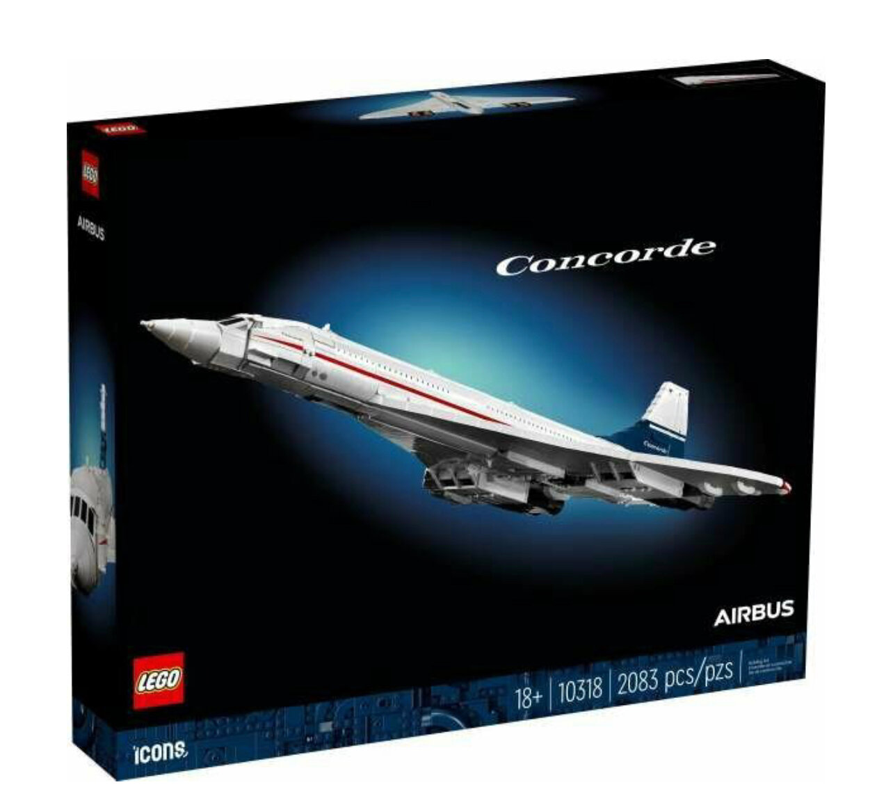 Конструктор LEGO 10318 ICONS Самолет Конкорд