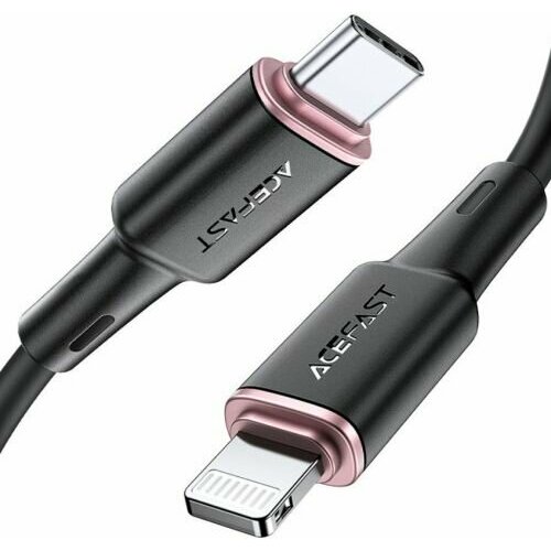 Кабель ACEFAST C2-01 USB Type-C/Lightning для подзарядки/передачи данных, чёрный сзу 2 usb c acefast a9 pd40w 40w чёрный