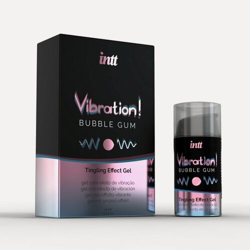Изображение товара Интимный гель с эффектом вибрации Intt«Vibration! Bubble Gum»,15 мл