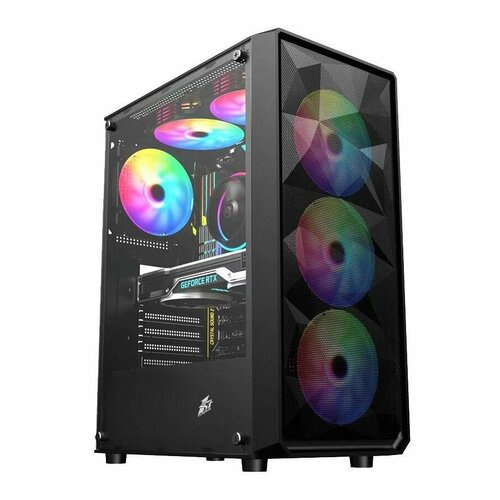 Корпус 1stPlayer FD3 Black FD3-BK-4F1