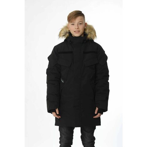 Куртка YooT, размер 146, черный пуховик yoot размер 146 розовый