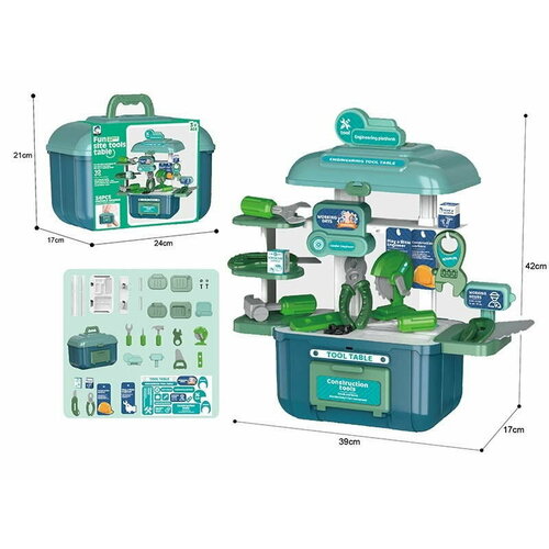 Набор инструментов Engineering (34 предмета) в чемоданчике набор кухня 34 предмета с соковыжималкой в чемоданчике