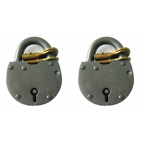 Замок навесной Елизарово ЗВС-2, 3 ключа (ВС 4) (50/5) (комплект 2 штуки)