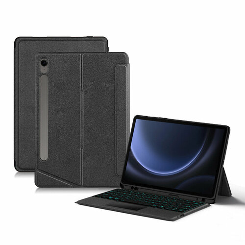 Клавиатура с чехлом «MyPads Tasti Keyboard» для Samsung Galaxy Tab S9 беспроводная Bluetooth-клавиатура, черный планшет 11 samsung galaxy tab s9 sm x716b 128гб графит sm x716bzaacau