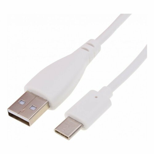 Дата-кабель USB-Type-C (длинный коннектор) 1 м, белый