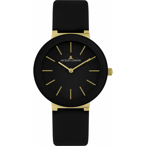 Наручные часы JACQUES LEMANS Design collection, золотой, черный наручные часы jacques lemans design collection черный золотой