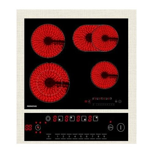 Электрическая варочная панель RENOVA TC-472L2BS1 черный 13154₽