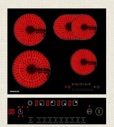 фото Электрическая варочная панель RENOVA TC-472L2BS1 (черный)
