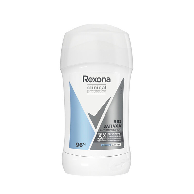 Антиперспирант-стик для него/для нее Rexona Clinical Protection Гипоаллергенный без Запаха 40 мл