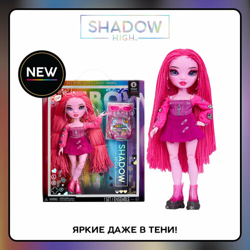 Рейнбоу Хай Кукла Shadow Пинки Джеймс 28 см фуксия с аксессуарами RAINBOW HIGH