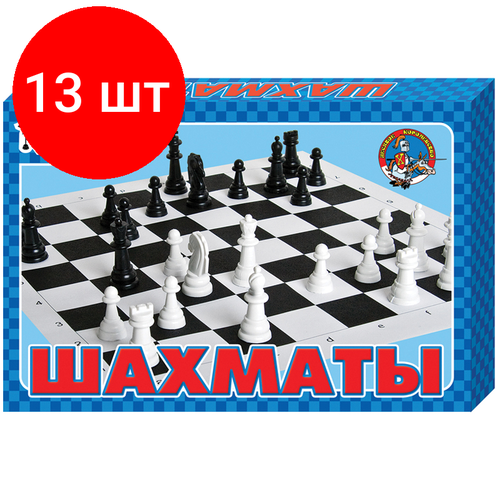 Комплект 13 шт, Шахматы Десятое королевство пластиковые, 28*19см, картонная коробка