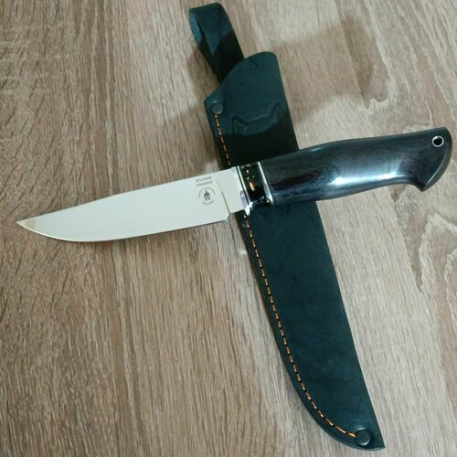 Нож туристический охотничий с фиксированным клинком, сталь Х12МФ кованая, с чехлом нож охотничий с фиксированным клинком