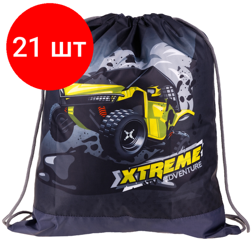 Комплект 21 шт, Мешок для обуви 1 отделение ArtSpace Extreme, 340*420мм