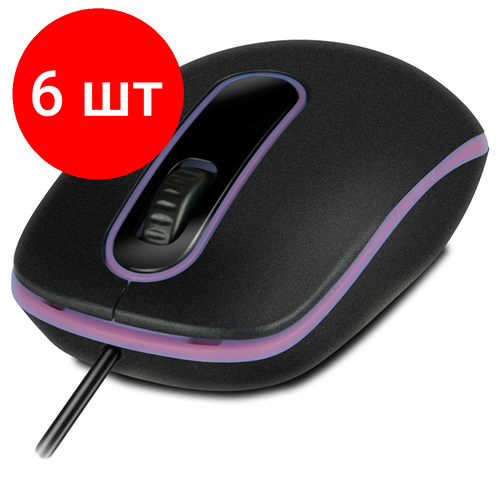 Комплект 6 шт Мышь Sven RX-90 USB черный 2btnRoll 397900₽