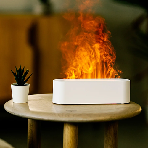 Увлажнитель воздуха с эффектом пламени GOODSTORAGE белый 137900₽