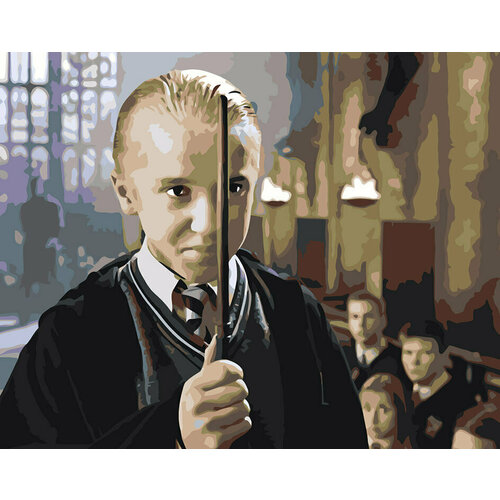 Картина по номерам Гарри Поттер Драко Малфой и палочка 40х50 картина по номерам гарри поттер драко малфой аниме арт 40х50