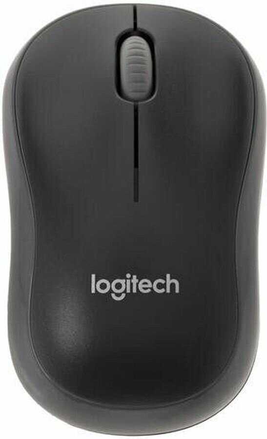 Мышь Logitech M186 черный/серый оптическая (1000dpi) беспроводная USB2.0 для ноутбука (2but)