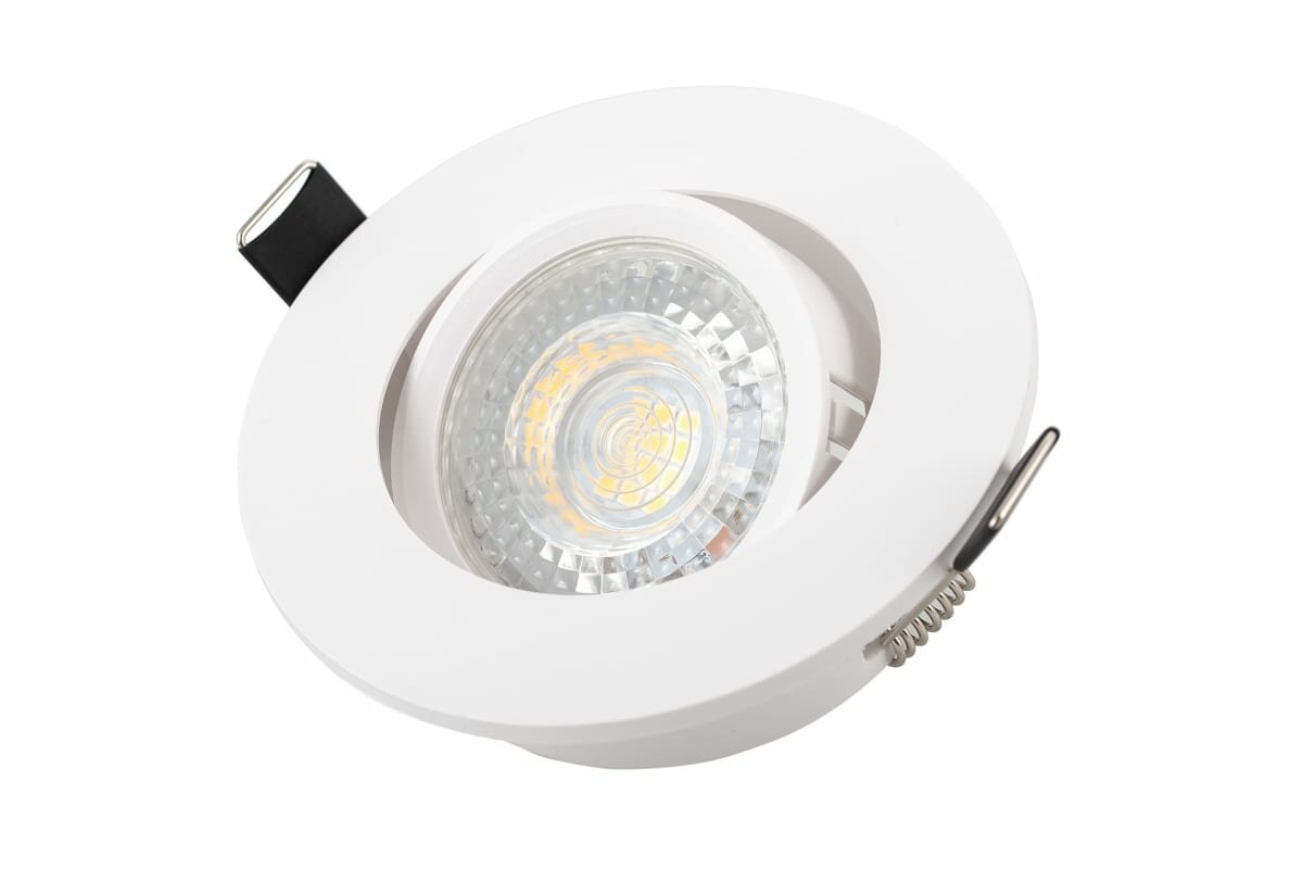Встраиваемый светильник DENKIRS DK3020-WH IP 20, 10 Вт, GU5.3, LED, белый, пластик