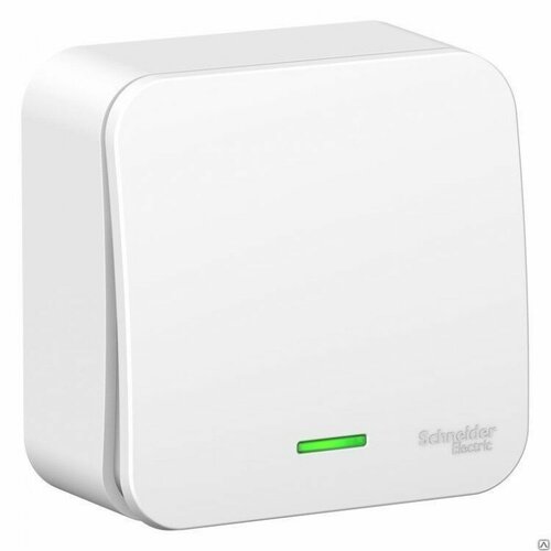 Schneider Electric BLANCA выключатель ОУ 1 клавиша 6А белая (пласт. осн, инд, изол. пл.) BLNVA061111