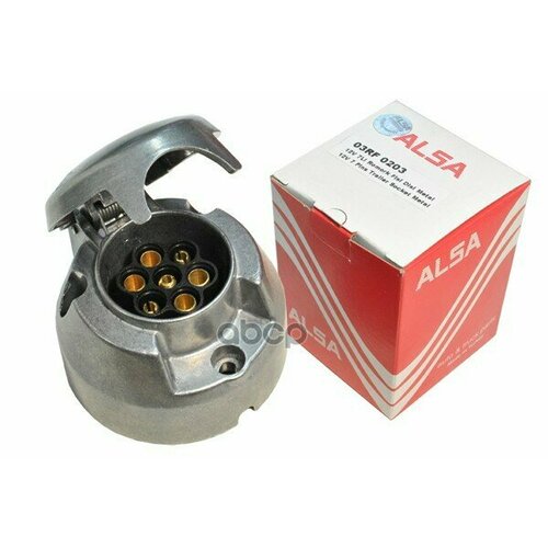 Разъем Электрический Прицепа Iso 1724 7-Полюсный Розетка Металл Винтовое Соединение Alsa ALSA арт 03RF0203 1932₽