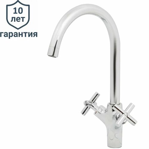 Смеситель для кухни Delinia Nosu 35.3 см цвет хром полка узкая delinia 35x10 5x25 см хром