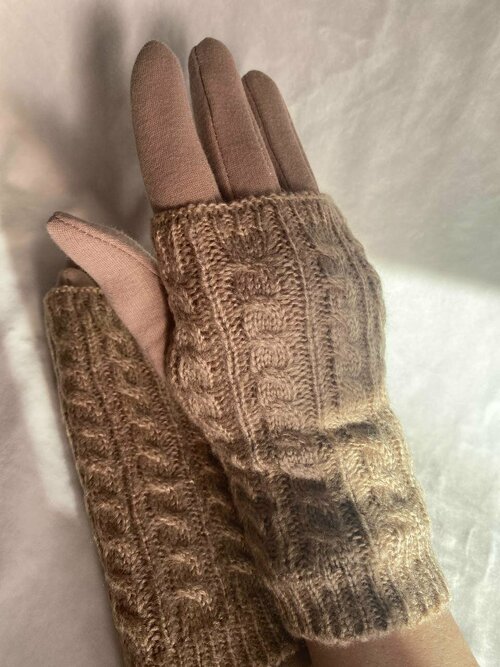 Перчатки Pittards, размер 17-18 см, бежевый