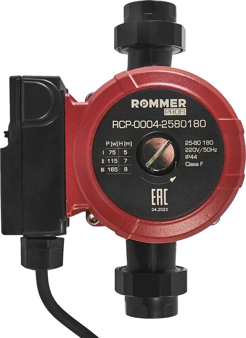 Циркуляционный насос Profi 25/80-180 ROMMER RCP-0004-2580180 - фотография № 6